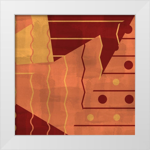 Mixed Square 2 White Modern Wood Framed Art Print by Kimberly, Allen