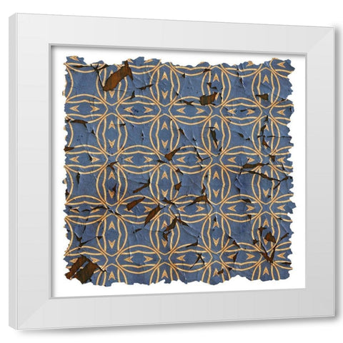 Tattered Global Pattern 2 White Modern Wood Framed Art Print by Kimberly, Allen