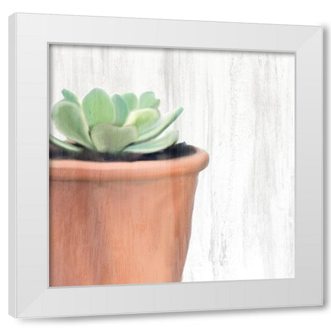 Copper Pot 1 White Modern Wood Framed Art Print by Kimberly, Allen