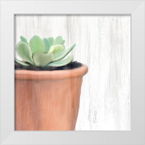 Copper Pot 1 White Modern Wood Framed Art Print by Kimberly, Allen