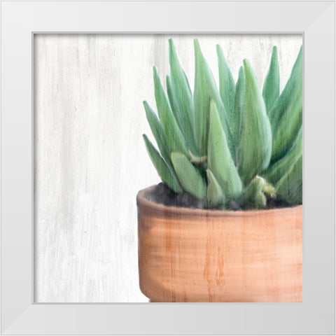 Copper Pot 2 White Modern Wood Framed Art Print by Kimberly, Allen
