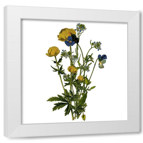 Family Gathers 14 White Modern Wood Framed Art Print by Kimberly, Allen