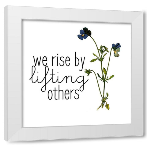 Family Gathers 11 White Modern Wood Framed Art Print by Kimberly, Allen