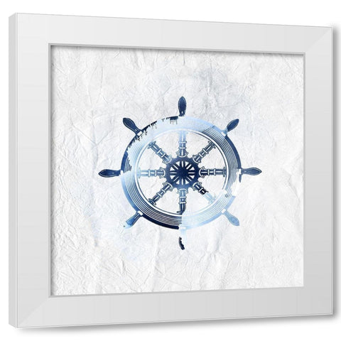 Blue Sea 2 White Modern Wood Framed Art Print by Kimberly, Allen