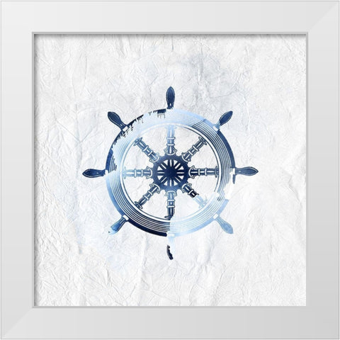 Blue Sea 2 White Modern Wood Framed Art Print by Kimberly, Allen