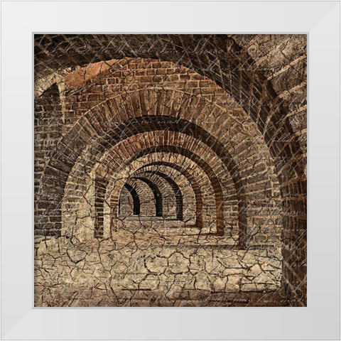 Underground 1 White Modern Wood Framed Art Print by Kimberly, Allen