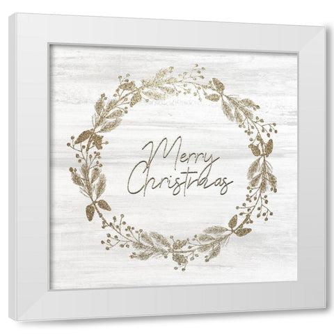 Christmas Romance 6 White Modern Wood Framed Art Print by Kimberly, Allen