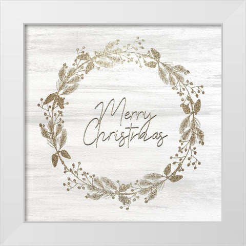 Christmas Romance 6 White Modern Wood Framed Art Print by Kimberly, Allen