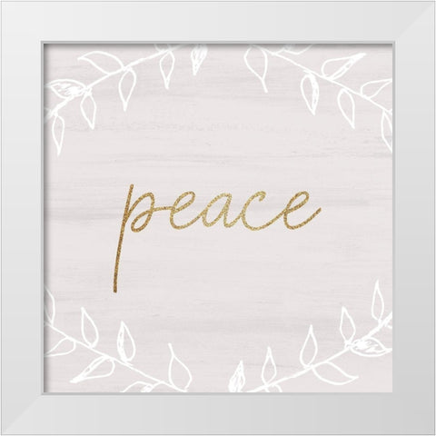 Christmas Romance 13 White Modern Wood Framed Art Print by Kimberly, Allen