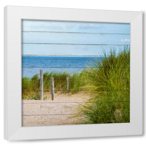 Beach Ready 4 White Modern Wood Framed Art Print by Kimberly, Allen