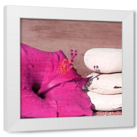 Beach Daze 6 White Modern Wood Framed Art Print by Kimberly, Allen