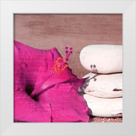 Beach Daze 6 White Modern Wood Framed Art Print by Kimberly, Allen