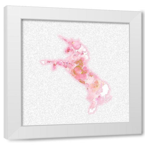 Believe 4 White Modern Wood Framed Art Print by Kimberly, Allen