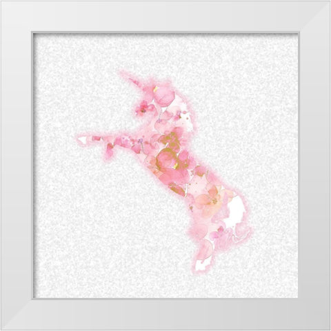 Believe 4 White Modern Wood Framed Art Print by Kimberly, Allen