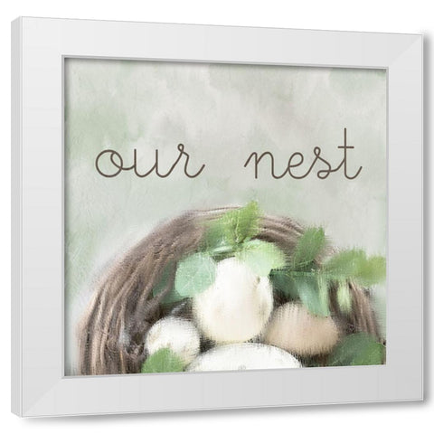 Our Nest 2 White Modern Wood Framed Art Print by Kimberly, Allen