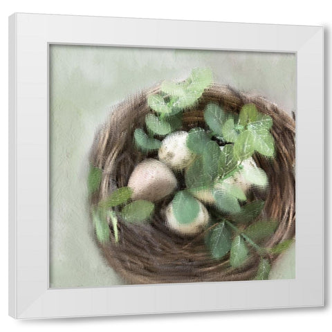 Our Nest 3 White Modern Wood Framed Art Print by Kimberly, Allen