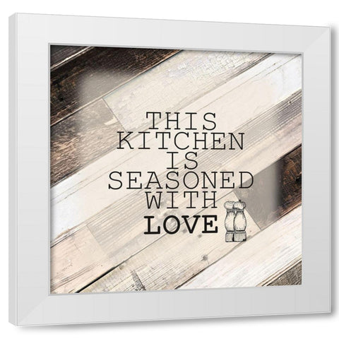 This Kitchen White Modern Wood Framed Art Print by Kimberly, Allen