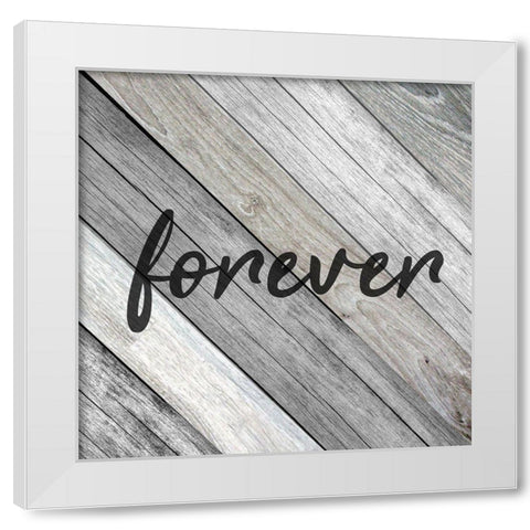Forever Family 1 White Modern Wood Framed Art Print by Kimberly, Allen