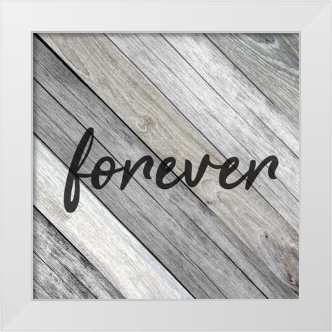 Forever Family 1 White Modern Wood Framed Art Print by Kimberly, Allen