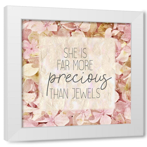 She Is 1 White Modern Wood Framed Art Print by Kimberly, Allen