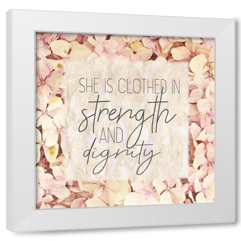 She Is 2 White Modern Wood Framed Art Print by Kimberly, Allen