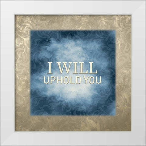 Isaiah 41-4 White Modern Wood Framed Art Print by Kimberly, Allen