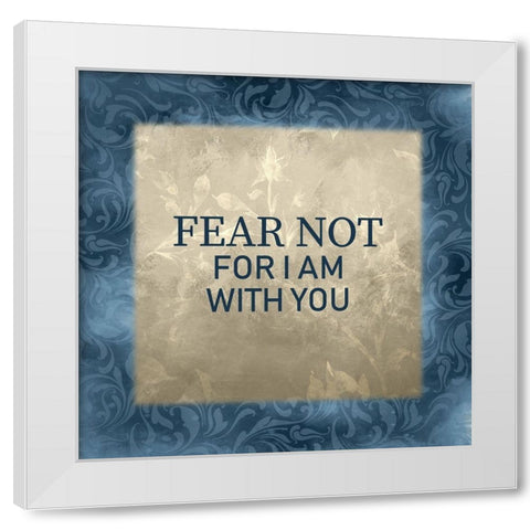 Isaiah 41-1 White Modern Wood Framed Art Print by Kimberly, Allen