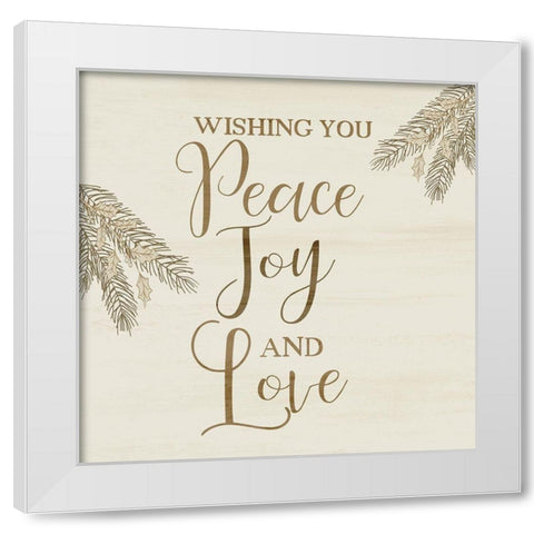 Wishing You White Modern Wood Framed Art Print by Kimberly, Allen