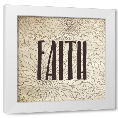 Be Joyful 3 White Modern Wood Framed Art Print by Kimberly, Allen