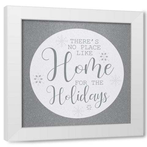Home for the Holidays White Modern Wood Framed Art Print by Kimberly, Allen