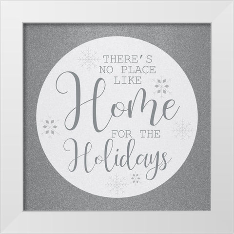 Home for the Holidays White Modern Wood Framed Art Print by Kimberly, Allen