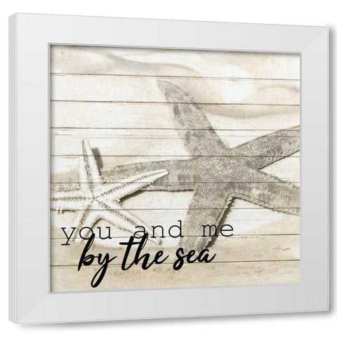 By the Sea 1 White Modern Wood Framed Art Print by Kimberly, Allen