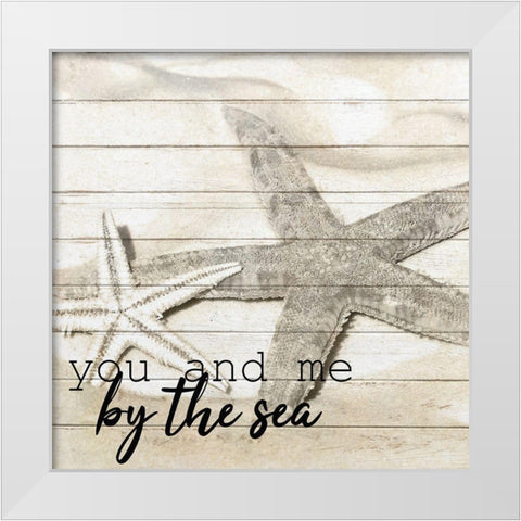 By the Sea 1 White Modern Wood Framed Art Print by Kimberly, Allen