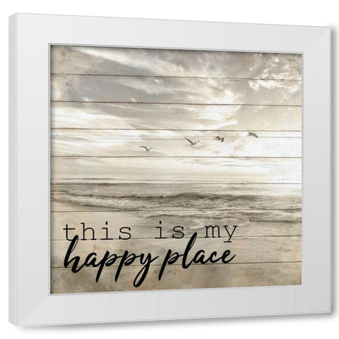 By the Sea 2 White Modern Wood Framed Art Print by Kimberly, Allen