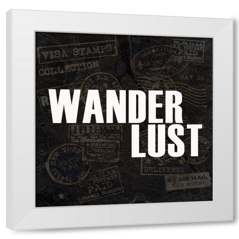Wander 3 White Modern Wood Framed Art Print by Kimberly, Allen