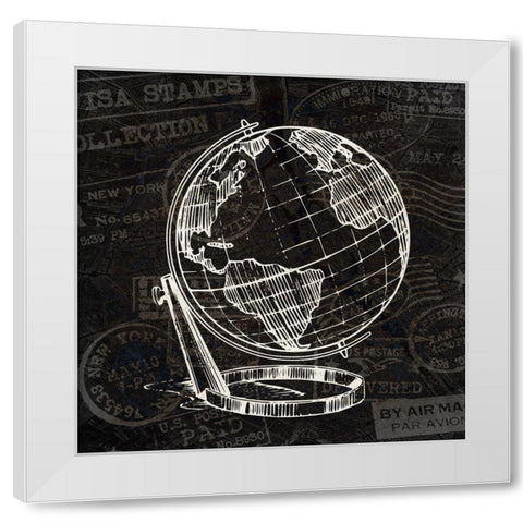 Wander 4 White Modern Wood Framed Art Print by Kimberly, Allen