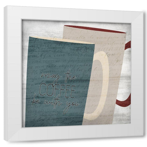 Coffee 2 White Modern Wood Framed Art Print by Kimberly, Allen