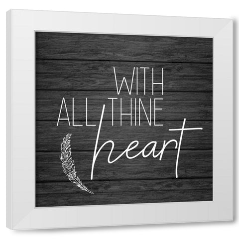 Be Still and Know 4 White Modern Wood Framed Art Print by Kimberly, Allen