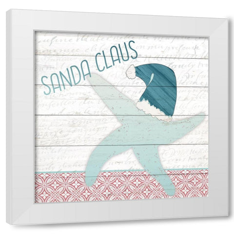 Sanda Claus White Modern Wood Framed Art Print by Kimberly, Allen