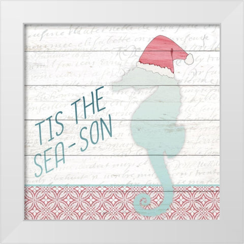 Tis the Sea-Son White Modern Wood Framed Art Print by Kimberly, Allen