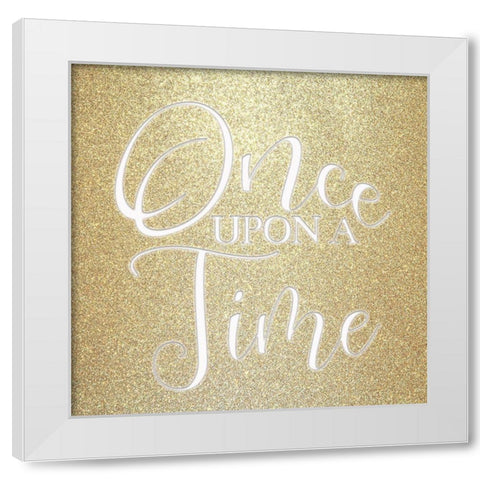Once Upon A Time White Modern Wood Framed Art Print by Kimberly, Allen