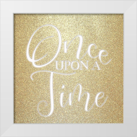 Once Upon A Time White Modern Wood Framed Art Print by Kimberly, Allen