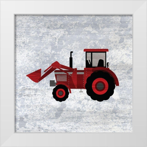 Red 3 White Modern Wood Framed Art Print by Kimberly, Allen