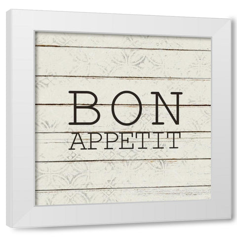 Appetit White Modern Wood Framed Art Print by Kimberly, Allen