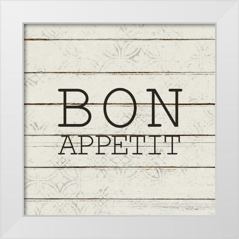 Appetit White Modern Wood Framed Art Print by Kimberly, Allen