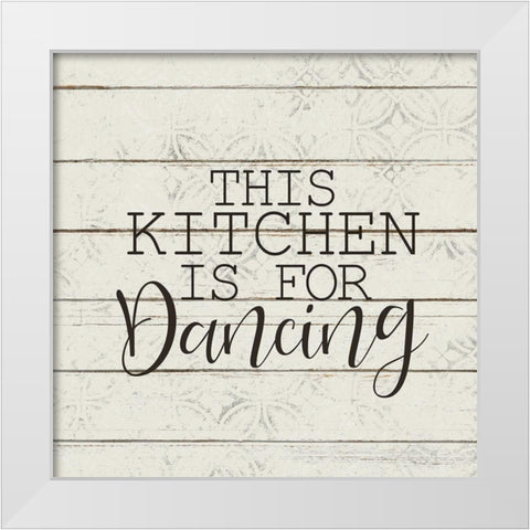 This Kitchen White Modern Wood Framed Art Print by Kimberly, Allen