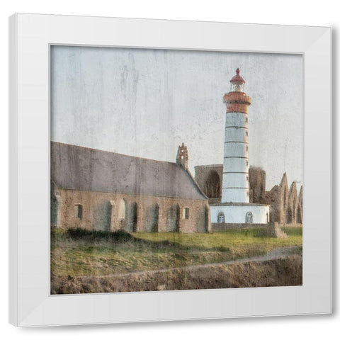 Road To The Lighthouse White Modern Wood Framed Art Print by Kimberly, Allen
