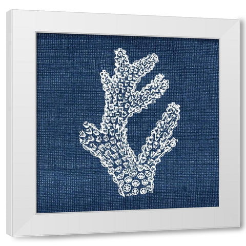 Indigo Sea 3 White Modern Wood Framed Art Print by Allen, Kimberly