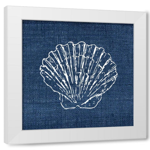 Indigo Sea 4 White Modern Wood Framed Art Print by Allen, Kimberly