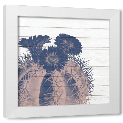 Desert Flower 1 White Modern Wood Framed Art Print by Kimberly, Allen